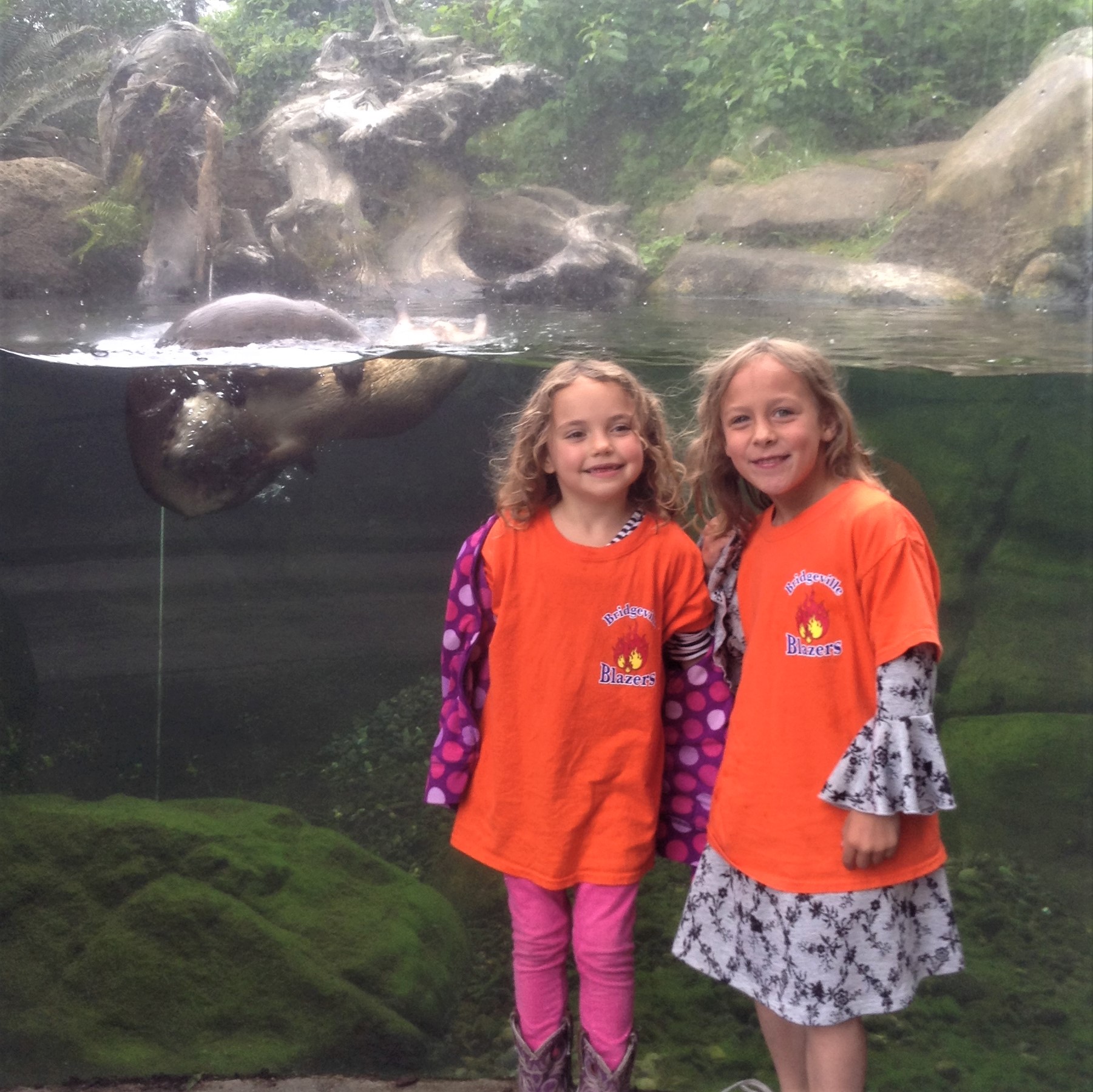 Students at Sequoia  Zoo